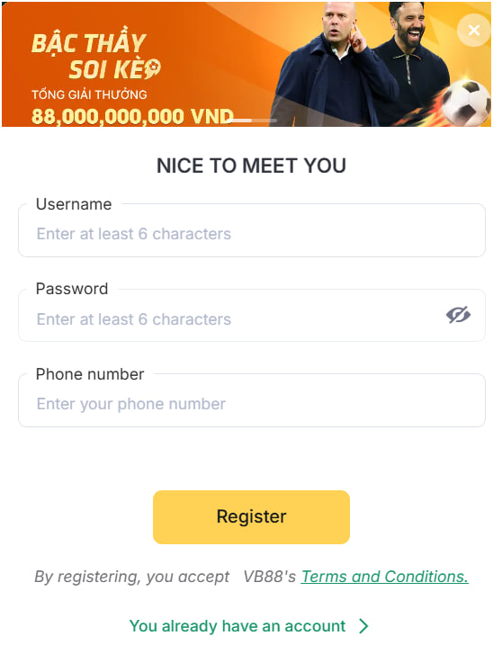 VB88 Casino Review – Safe, Fun and Reliable Betting in Asia 2 VB88 Register